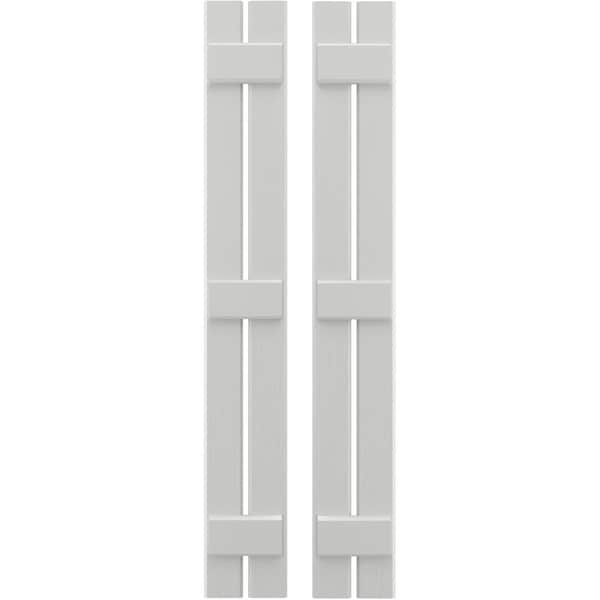 Ekena Millwork Americraft 2-Board, 3 Batten Exterior Real Wood Spaced Board-n-Batten Shutters, ARW401SB207X52STH, PR ARW401SB207X52STH - main
